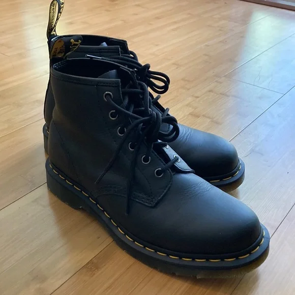 Martens Shoes Dr Martens 6eye Ankle Boot Black Nappa